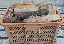 ミカンコンテナ入り格安薪