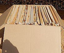 薪ストーブ用薪ダンボール入り